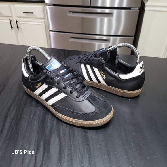 Adidas Samba OG Originals Black White Gum Men’s Size 5.5 / Women's 6.5 G17100 - Picture 1 of 16